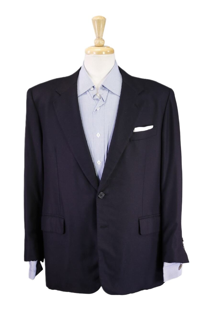 Scabal 100% Vicuna Bespoke Custom Tailored Navy Blue Blazer Jacket 42S